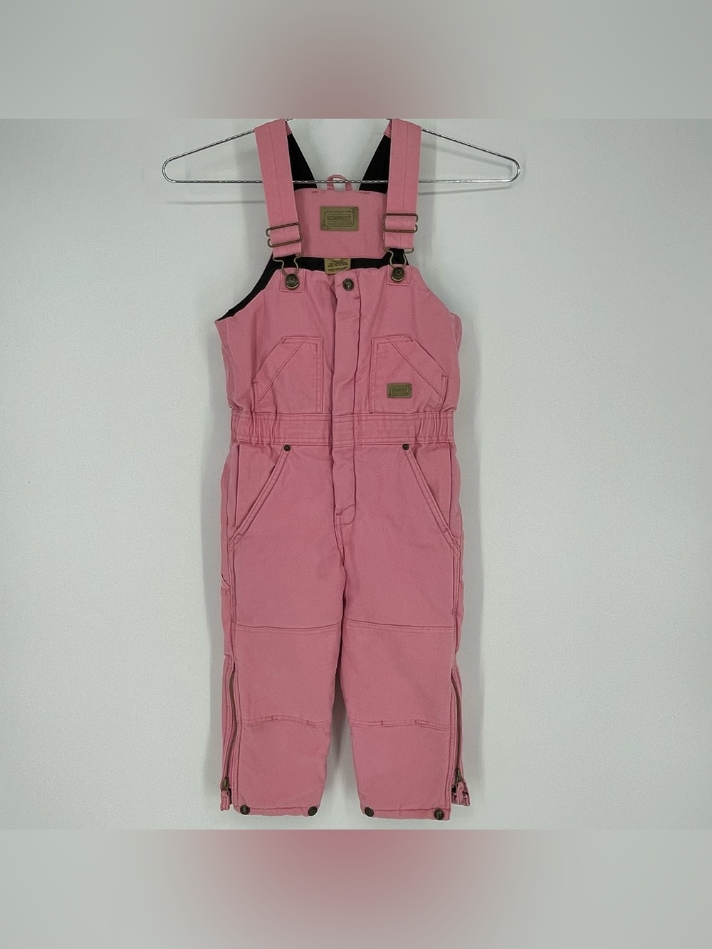 Schmidt Workwear Toddler Girl Insulated Overalls Snowpants Pink 4T